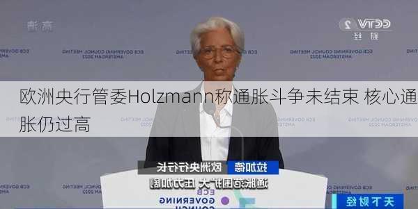 欧洲央行管委Holzmann称通胀斗争未结束 核心通胀仍过高