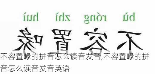 不容置喙的拼音怎么读音发音,不容置喙的拼音怎么读音发音英语