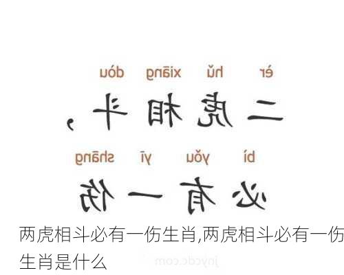 两虎相斗必有一伤生肖,两虎相斗必有一伤生肖是什么