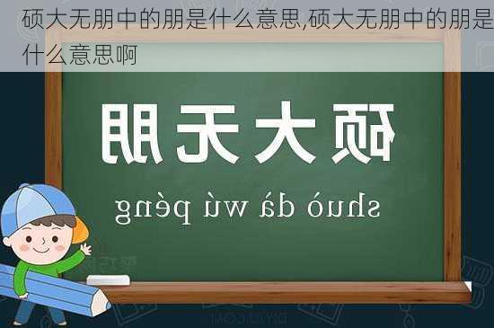 硕大无朋中的朋是什么意思,硕大无朋中的朋是什么意思啊