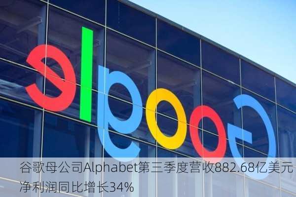 谷歌母公司Alphabet第三季度营收882.68亿美元 净利润同比增长34%