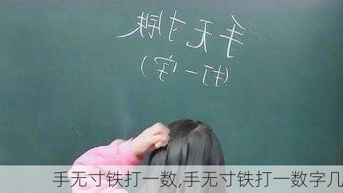 手无寸铁打一数,手无寸铁打一数字几