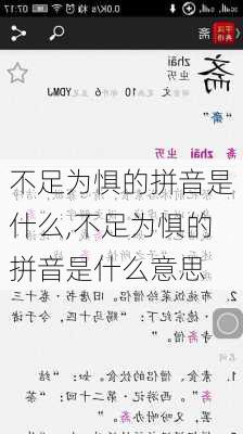 不足为惧的拼音是什么,不足为惧的拼音是什么意思