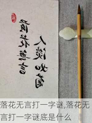 落花无言打一字谜,落花无言打一字谜底是什么