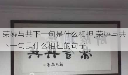 荣辱与共下一句是什么相担,荣辱与共下一句是什么相担的句子