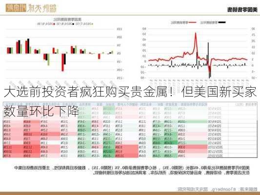 大选前投资者疯狂购买贵金属！但美国新买家数量环比下降