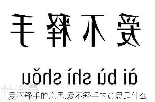 爱不释手的意思,爱不释手的意思是什么