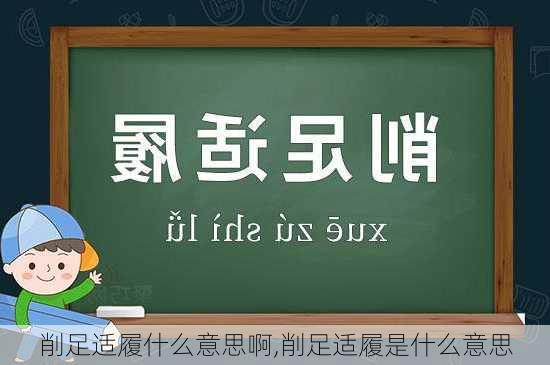 削足适履什么意思啊,削足适履是什么意思