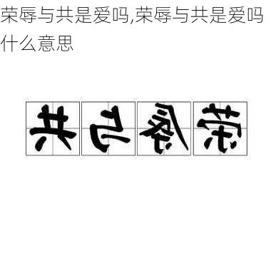 荣辱与共是爱吗,荣辱与共是爱吗什么意思