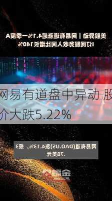 网易有道盘中异动 股价大跌5.22%