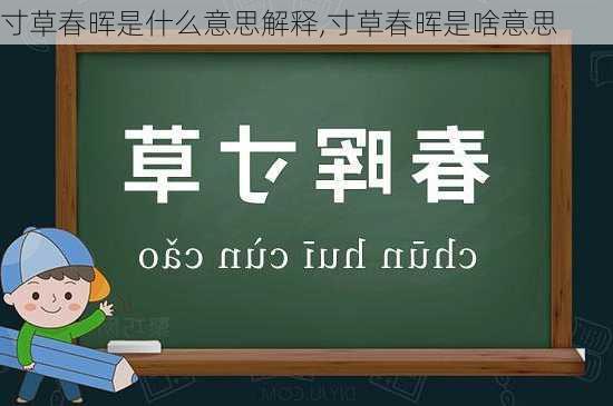 寸草春晖是什么意思解释,寸草春晖是啥意思