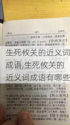 生死攸关的近义词成语,生死攸关的近义词成语有哪些