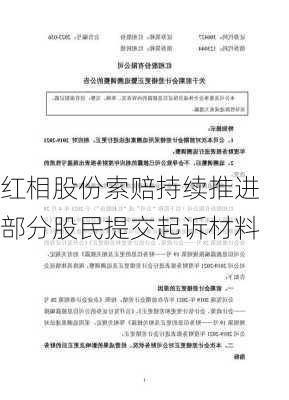 红相股份索赔持续推进 部分股民提交起诉材料