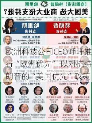 欧洲科技公司CEO呼吁推行“欧洲优先” 以对抗特朗普的“美国优先”政策