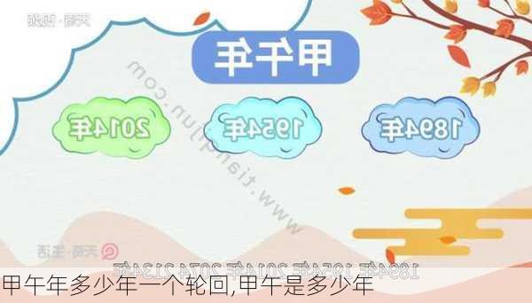 甲午年多少年一个轮回,甲午是多少年